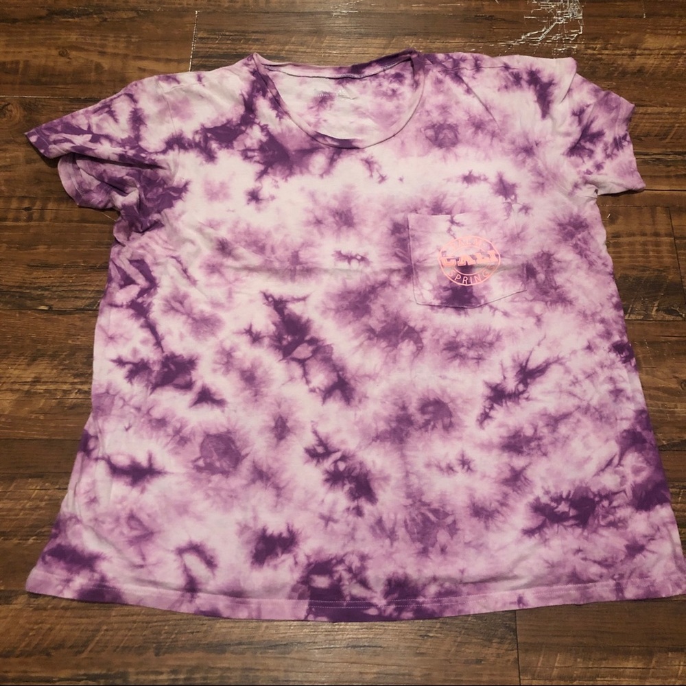 Palm Springs cali tie dye tee
